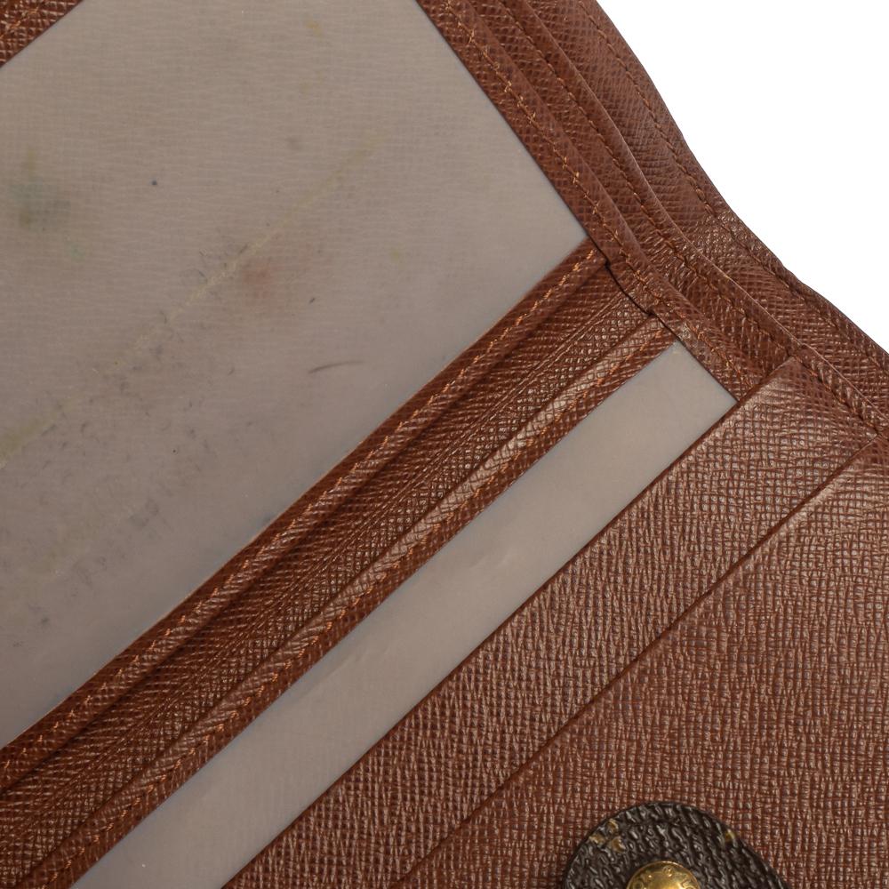 Monogramm Porte-Papier-Brieftasche von Louis Vuitton mit Reißverschluss aus Segeltuch 2