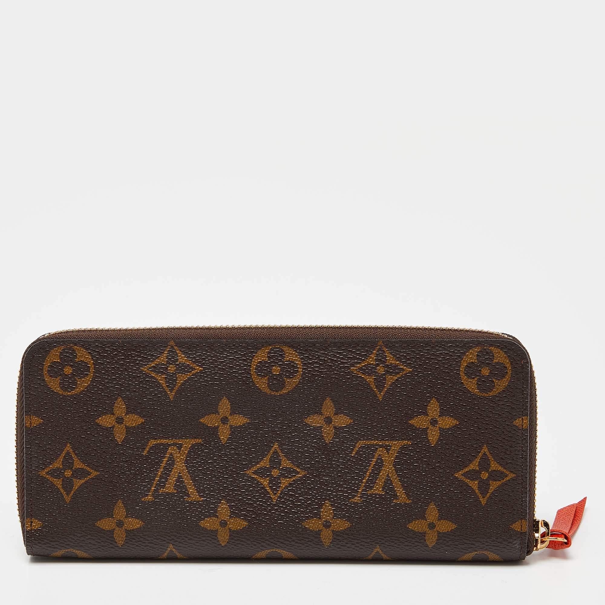 Louis Vuitton Monogram Canvas Portefeiulle Clemence Geldbörse 2