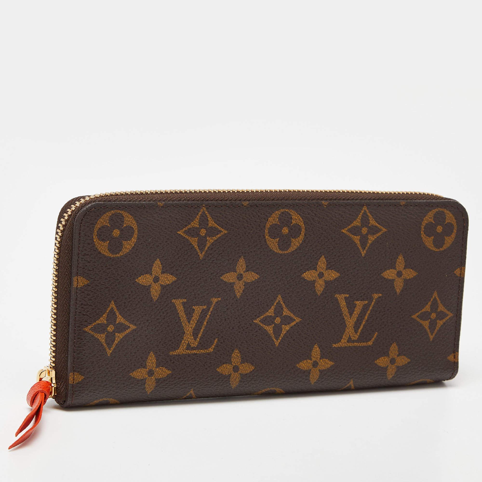 Louis Vuitton Monogram Canvas Portefeiulle Clemence Wallet For Sale 3