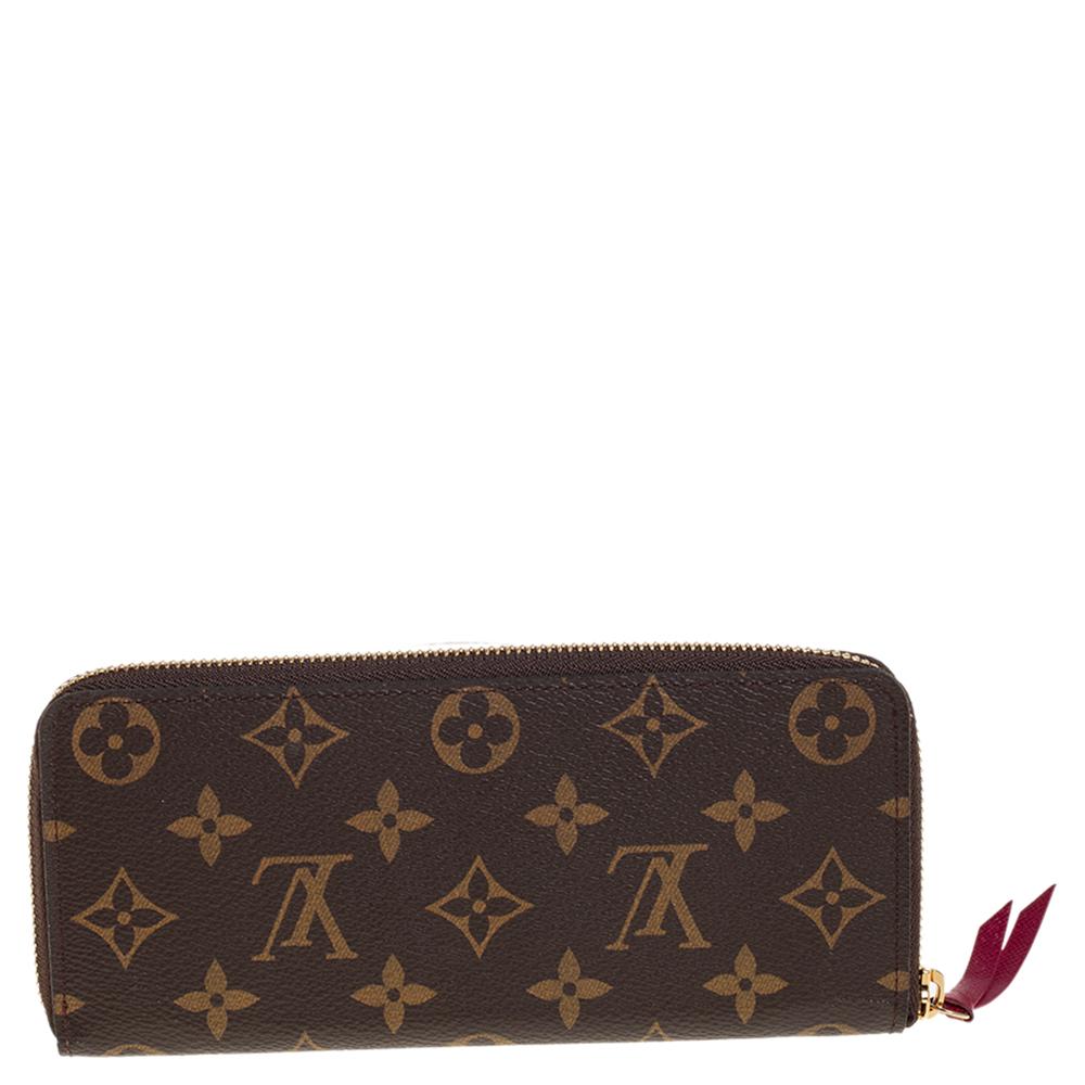 A wallet should not only be good-looking but also functional, just like this pretty one from Louis Vuitton. Crafted in France, this gorgeous number flaunts the signature Monogram pattern on the coated canvas exterior and the zip around that reveals