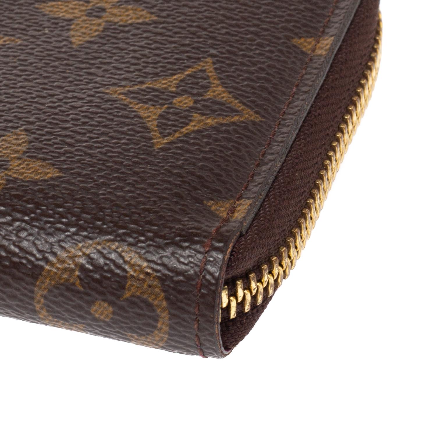 Louis Vuitton Monogram Canvas Portefeiulle Clemence Zip Around Wallet 1