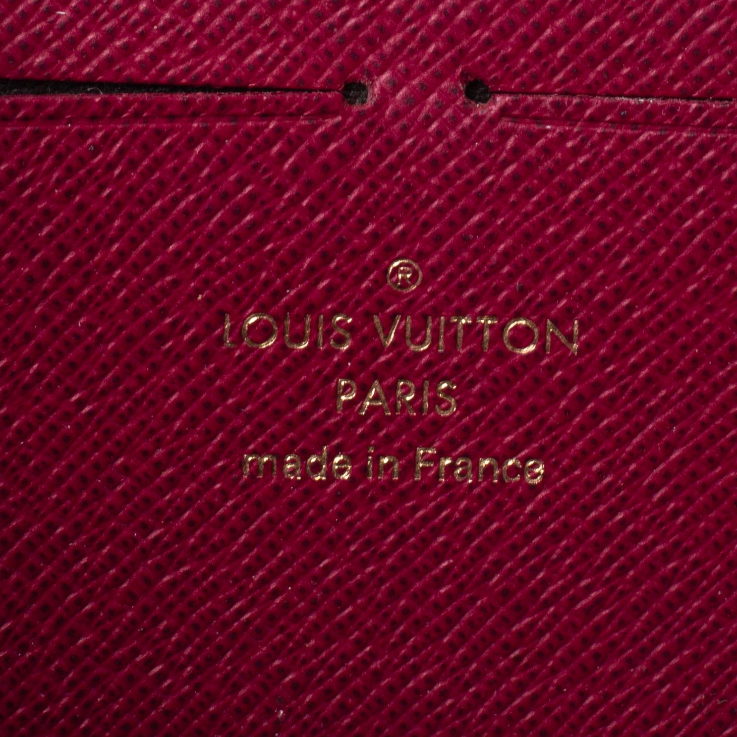 Louis Vuitton Monogram Canvas Portefeiulle Clemence Zip Around Wallet 4