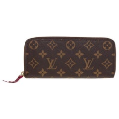 Louis Vuitton Monogram Canvas Portefeiulle Clemence Zip Around Wallet