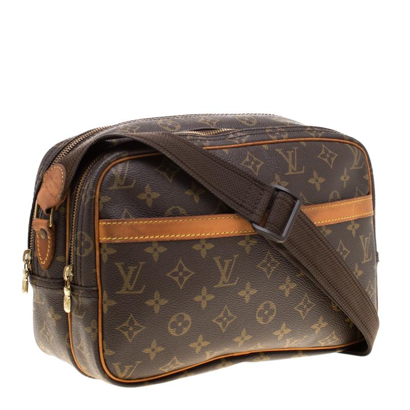 Black Louis Vuitton Monogram Canvas Reporter PM Bag