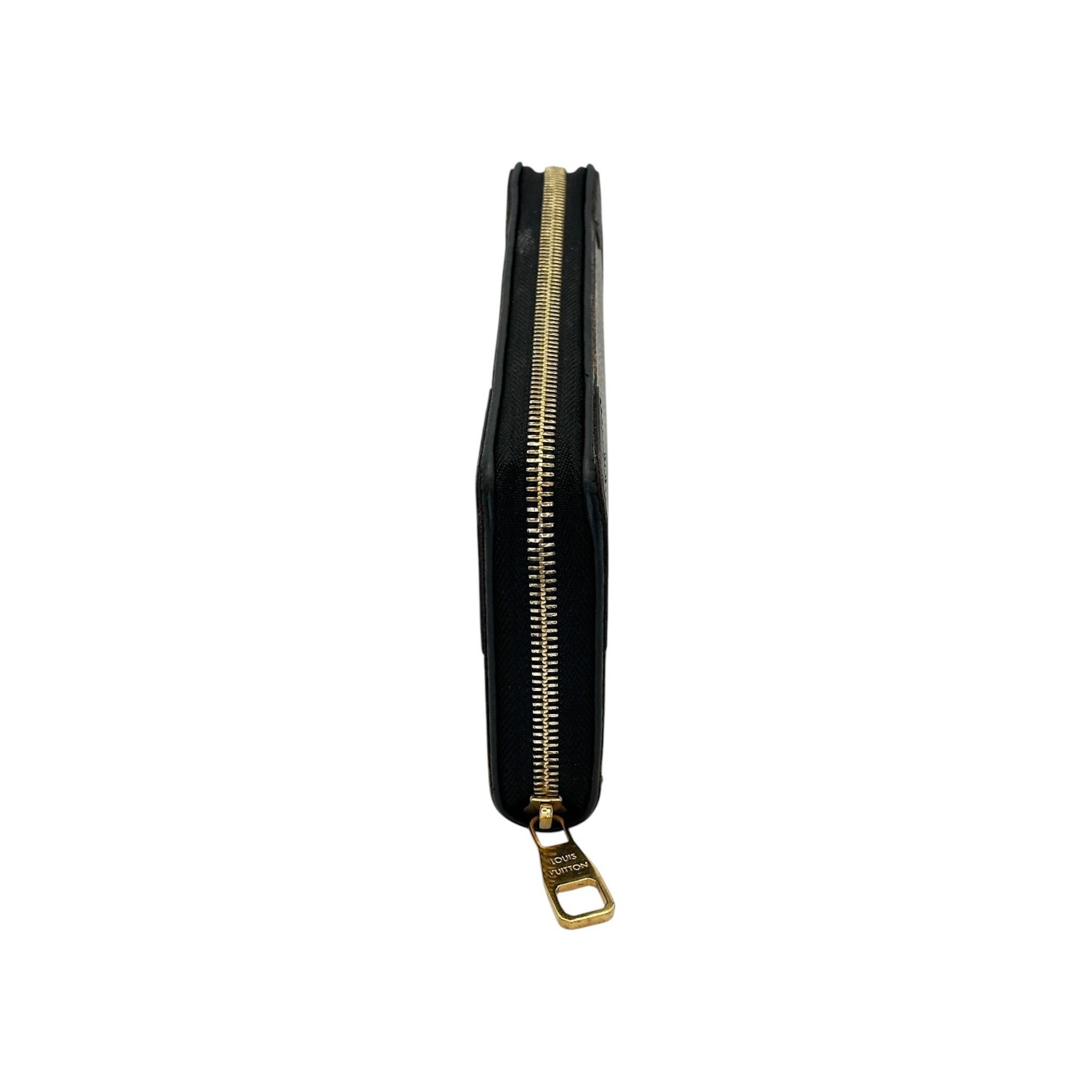 Black Louis Vuitton Monogram Canvas Retiro Continental Zippy Wallet