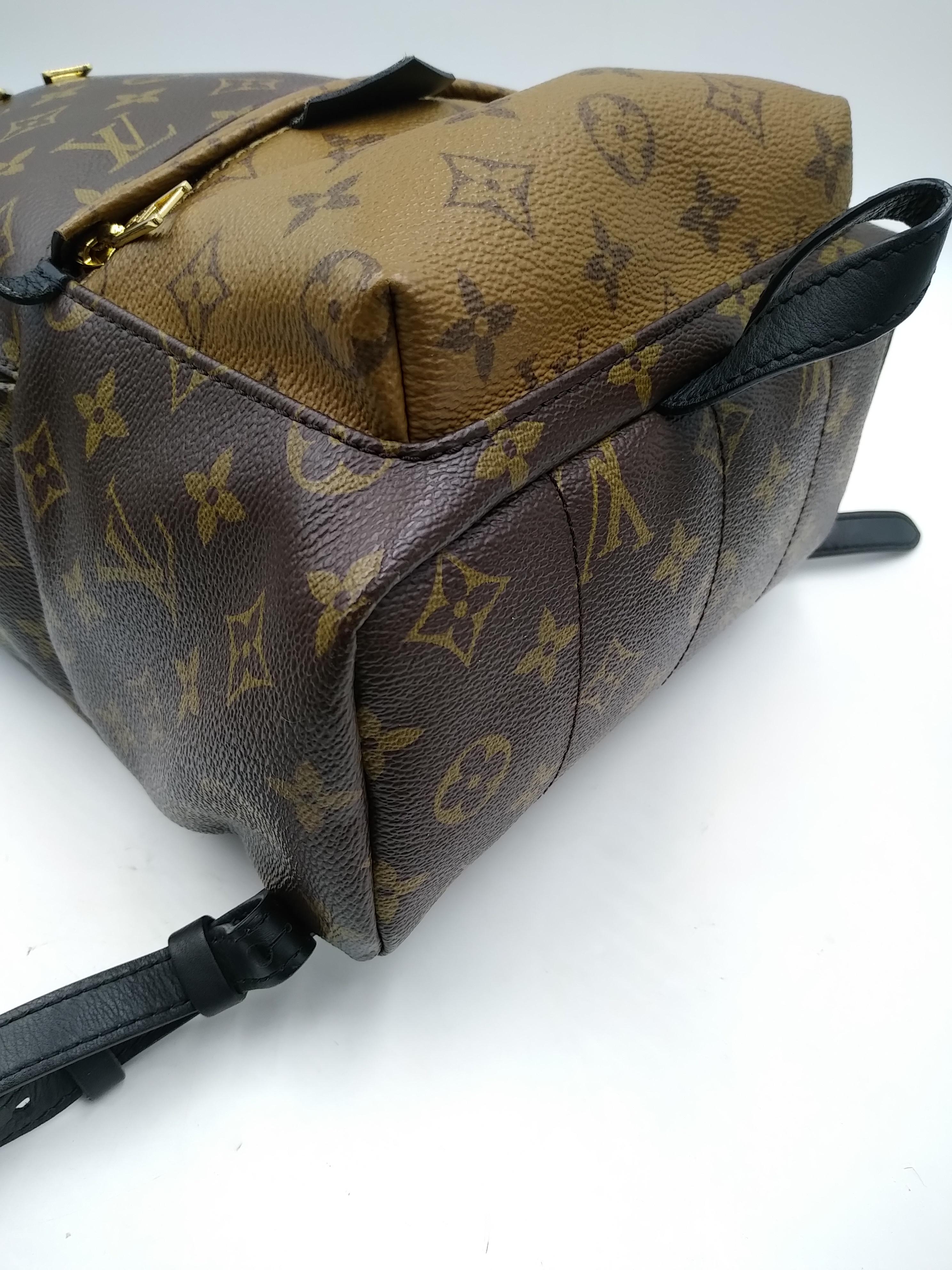 Louis Vuitton Monogram Canvas Reverse Palm Springs PM Backpack  For Sale 1