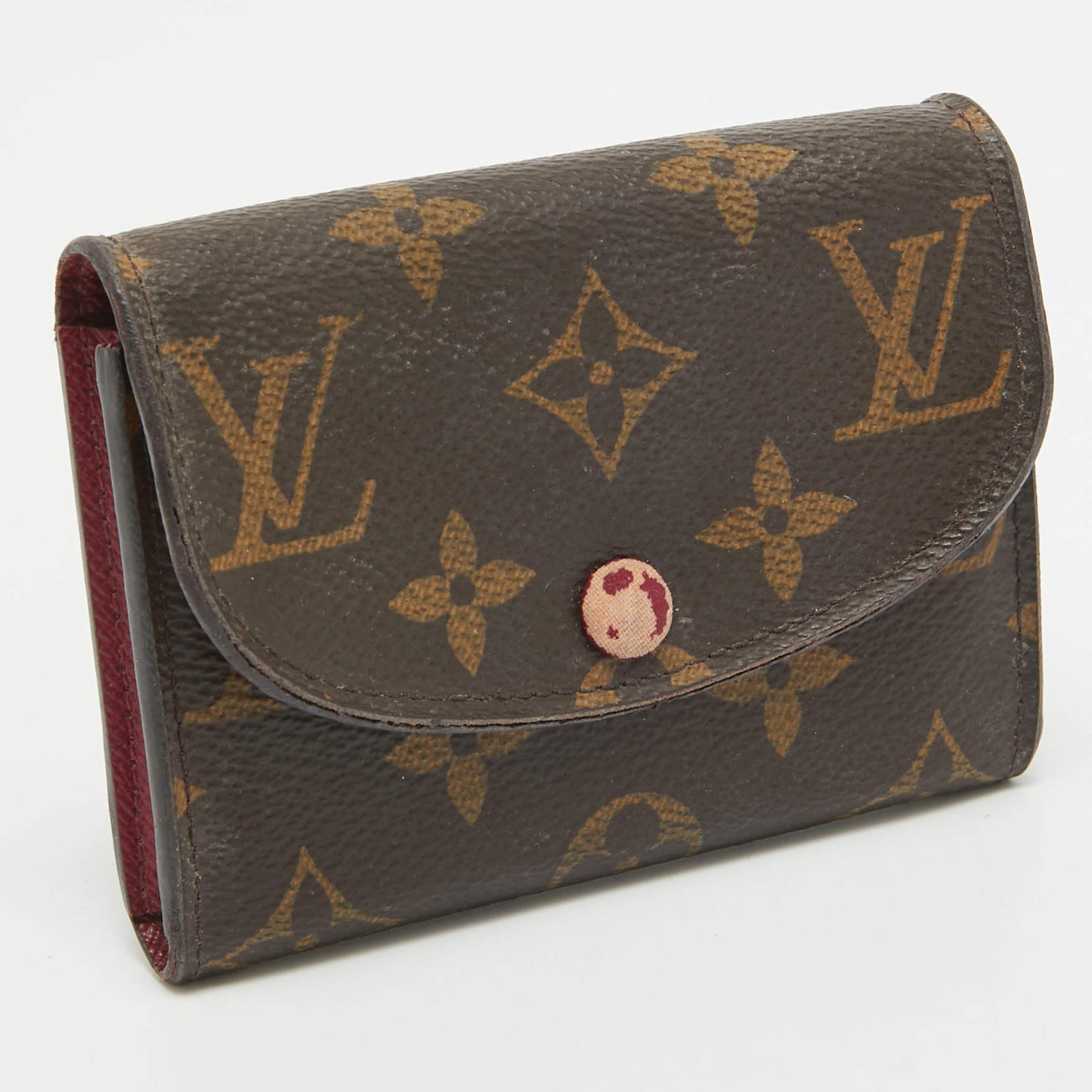 Black Louis Vuitton Monogram Canvas Rosalie Coin Purse For Sale