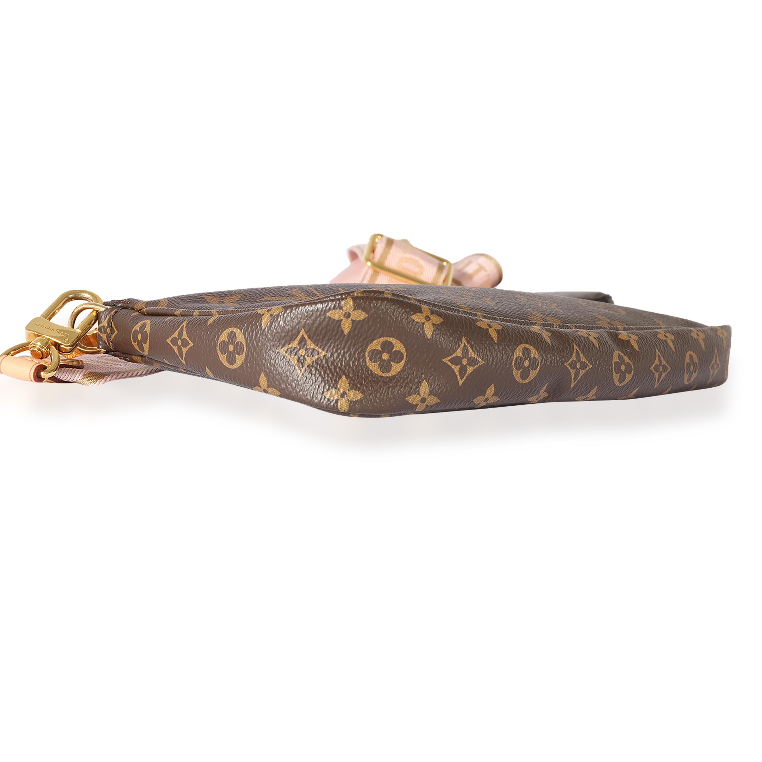 Louis Vuitton Monogram Canvas & Rose Clair Multi-Pochette Accessoires In Excellent Condition In New York, NY