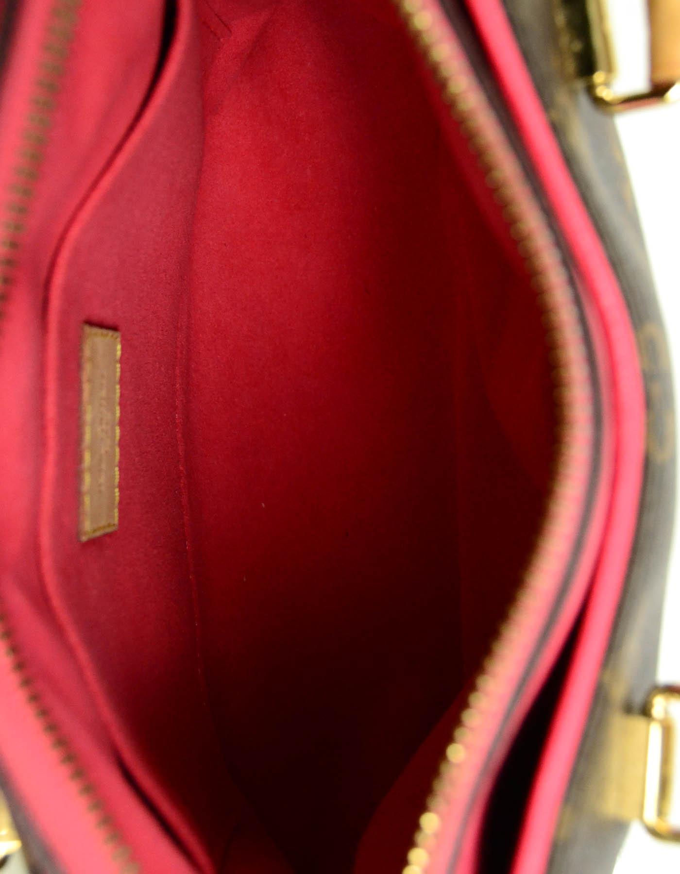 Bolso Tote Pallas BB Crossbody de lona con monograma y piel de lichi rosa Louis Vuitton 1
