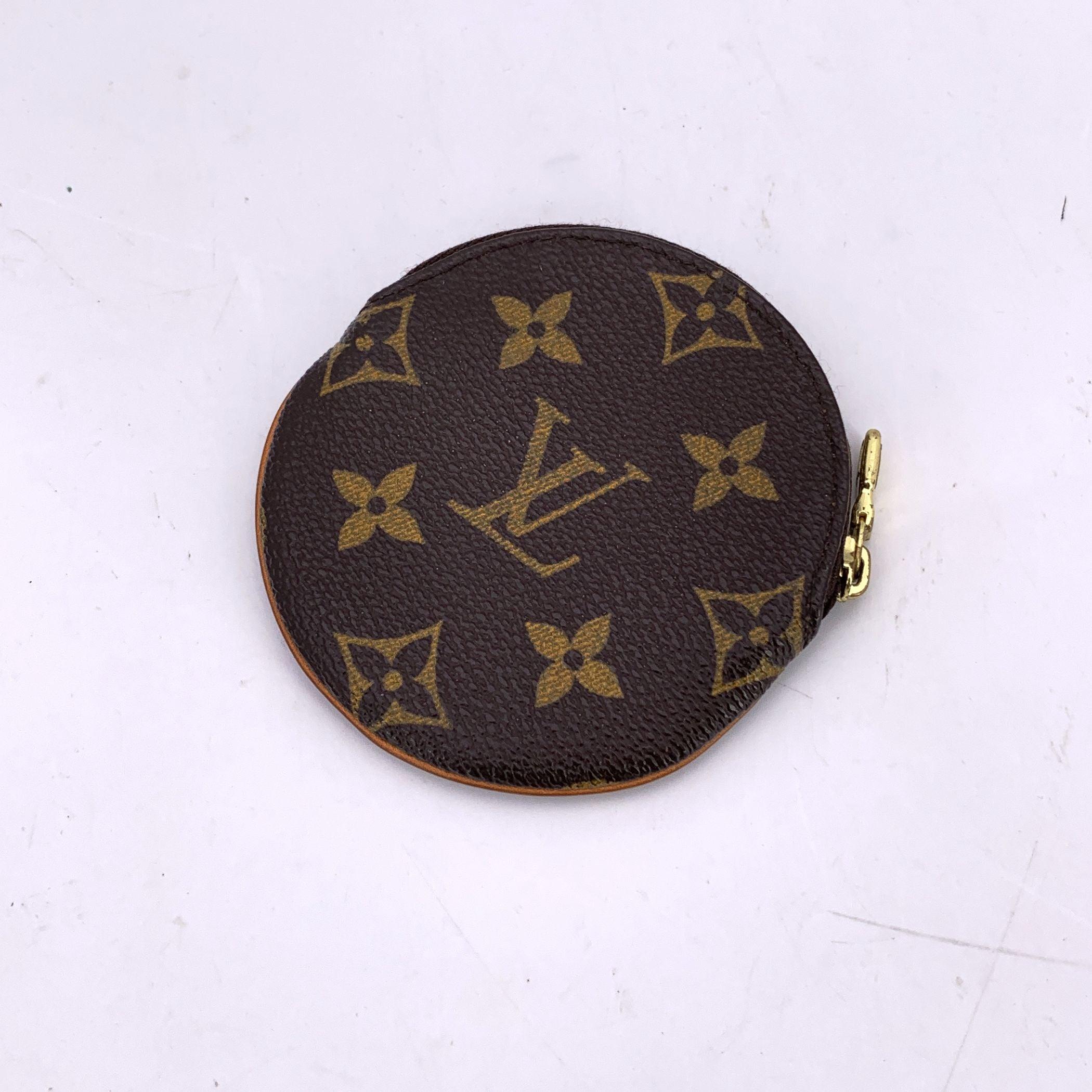 Louis Vuitton Monogram Tela Portamonete Rotondo Portafoglio Portafoglio In condizioni ottime in vendita a Rome, Rome