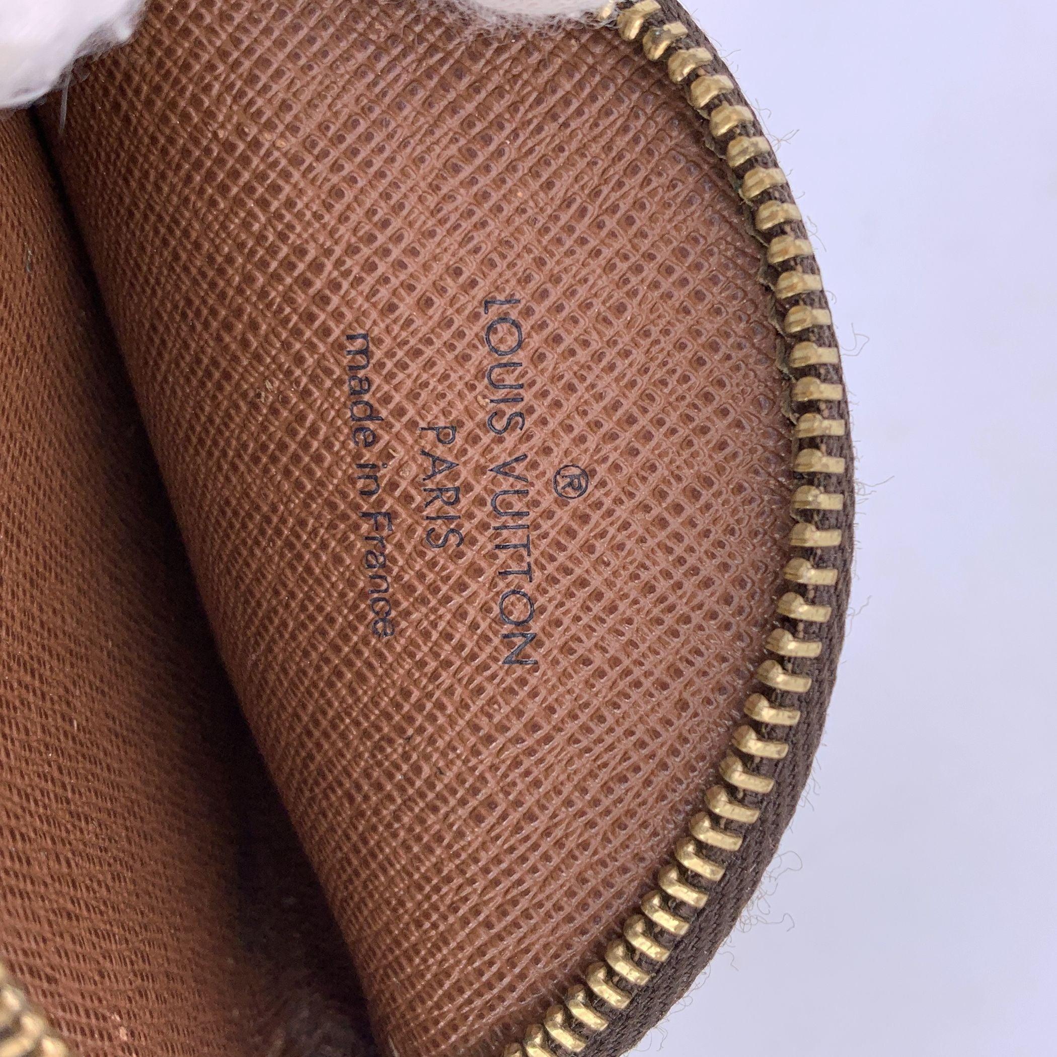 Donna Louis Vuitton Monogram Tela Portamonete Rotondo Portafoglio Portafoglio in vendita