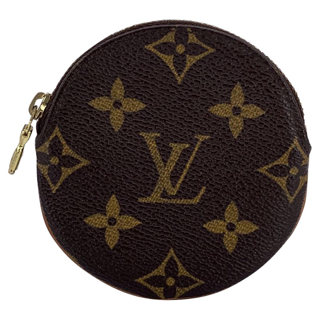 Louis Vuitton Monogram Tela Portamonete Rotondo Portafoglio Portafoglio in vendita