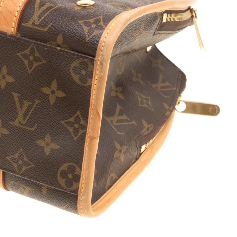 Louis Vuitton Monogram Canvas Sac Baxter PM Dog Carrier Bag In Good Condition In Dubai, Al Qouz 2