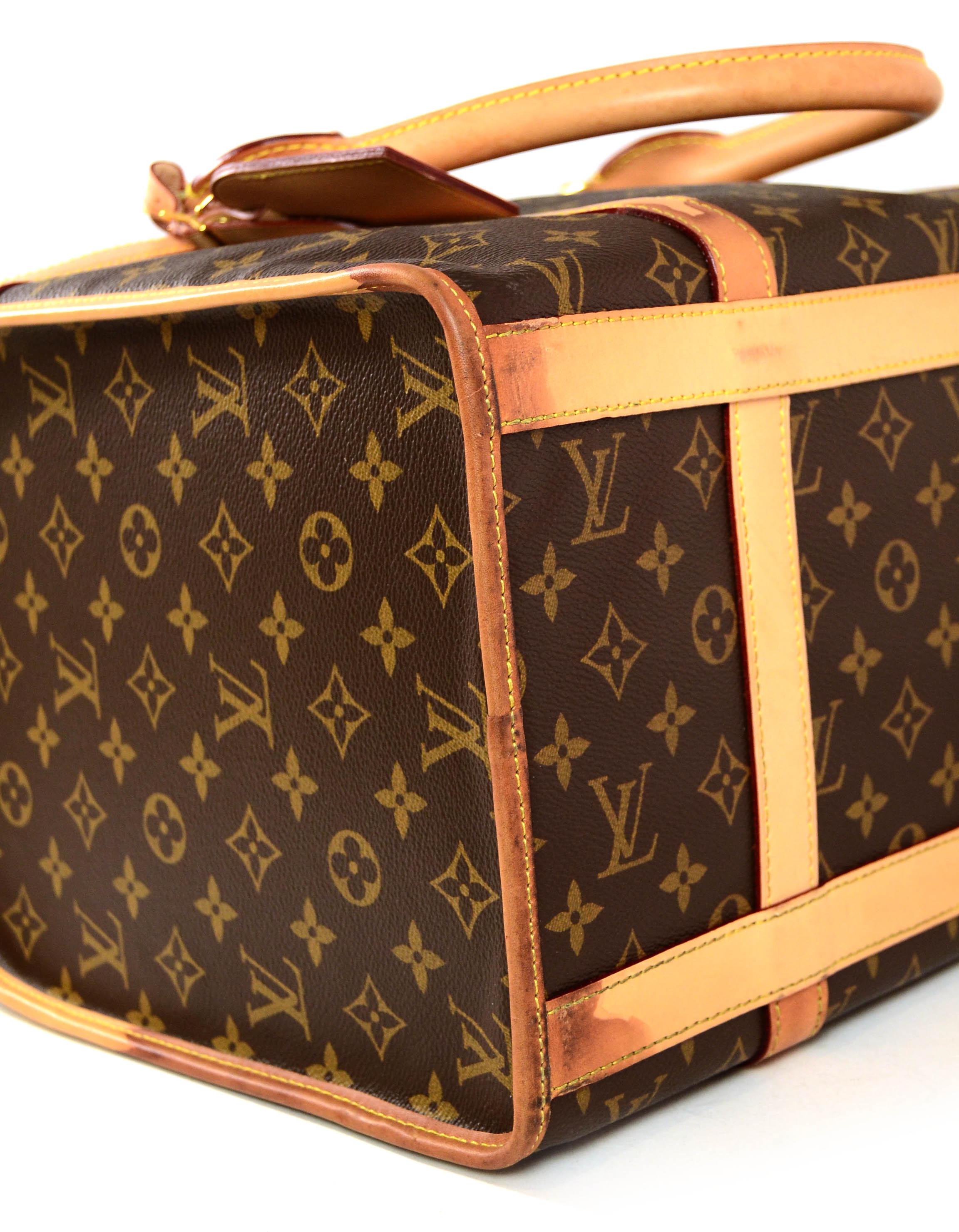 Brown Louis Vuitton Monogram Canvas Sac Chien 40 Dog Carrier Pet Travel Bag rt. $2, 910