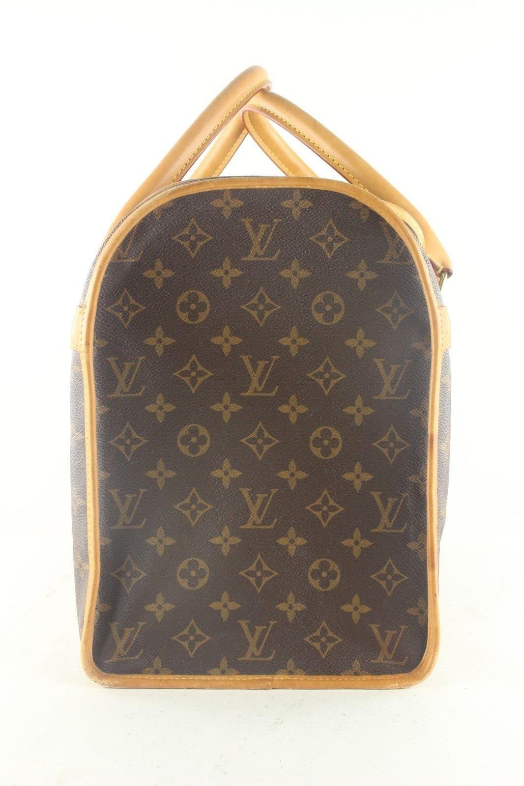 Louis Vuitton Monogram Canvas Sac Chien 40 Pet Carrier 1LV920K In Fair Condition For Sale In Dix hills, NY