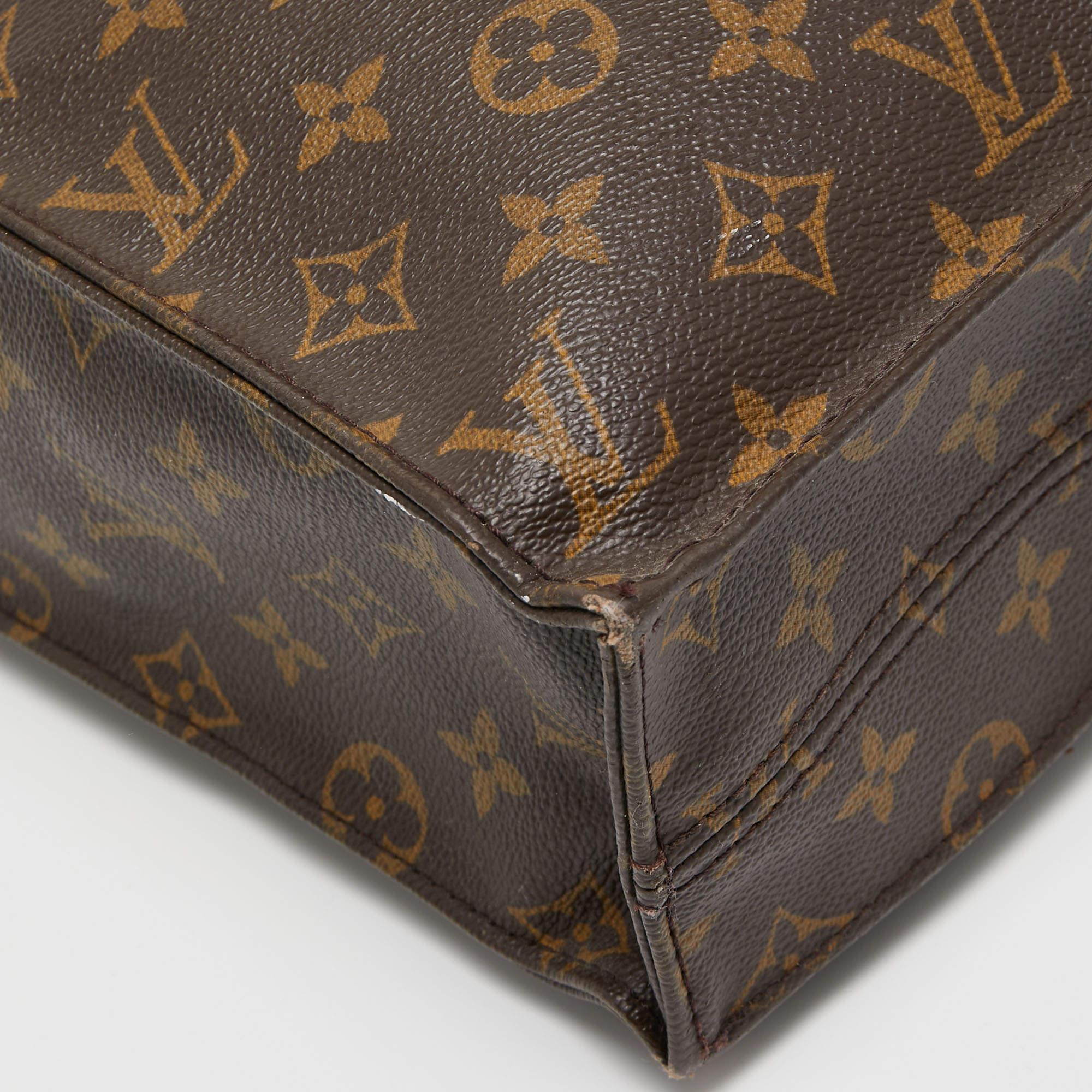 Louis Vuitton Monogram Canvas Sac Plat GM Bag For Sale 1