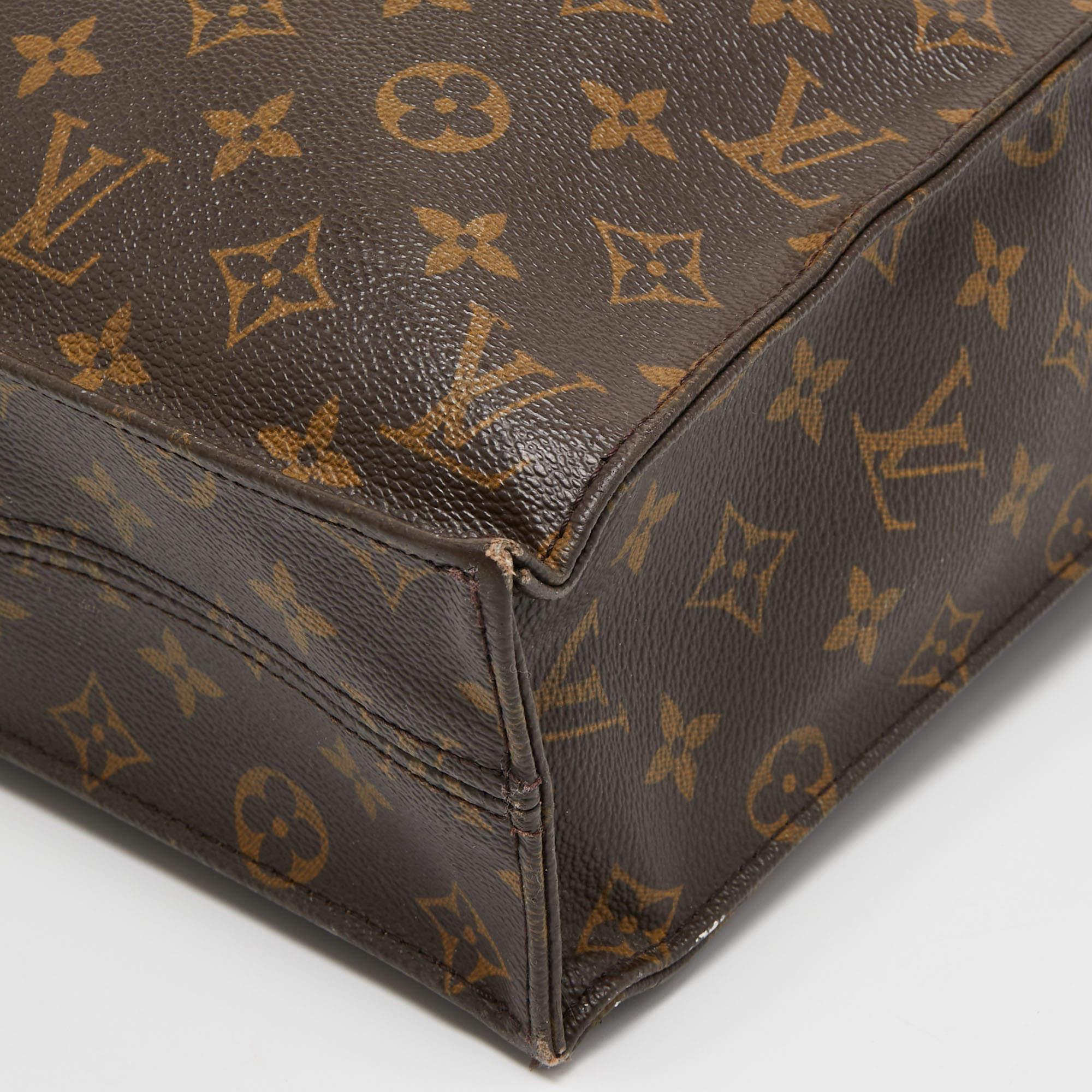 Louis Vuitton Monogram Canvas Sac Plat GM Bag For Sale 2