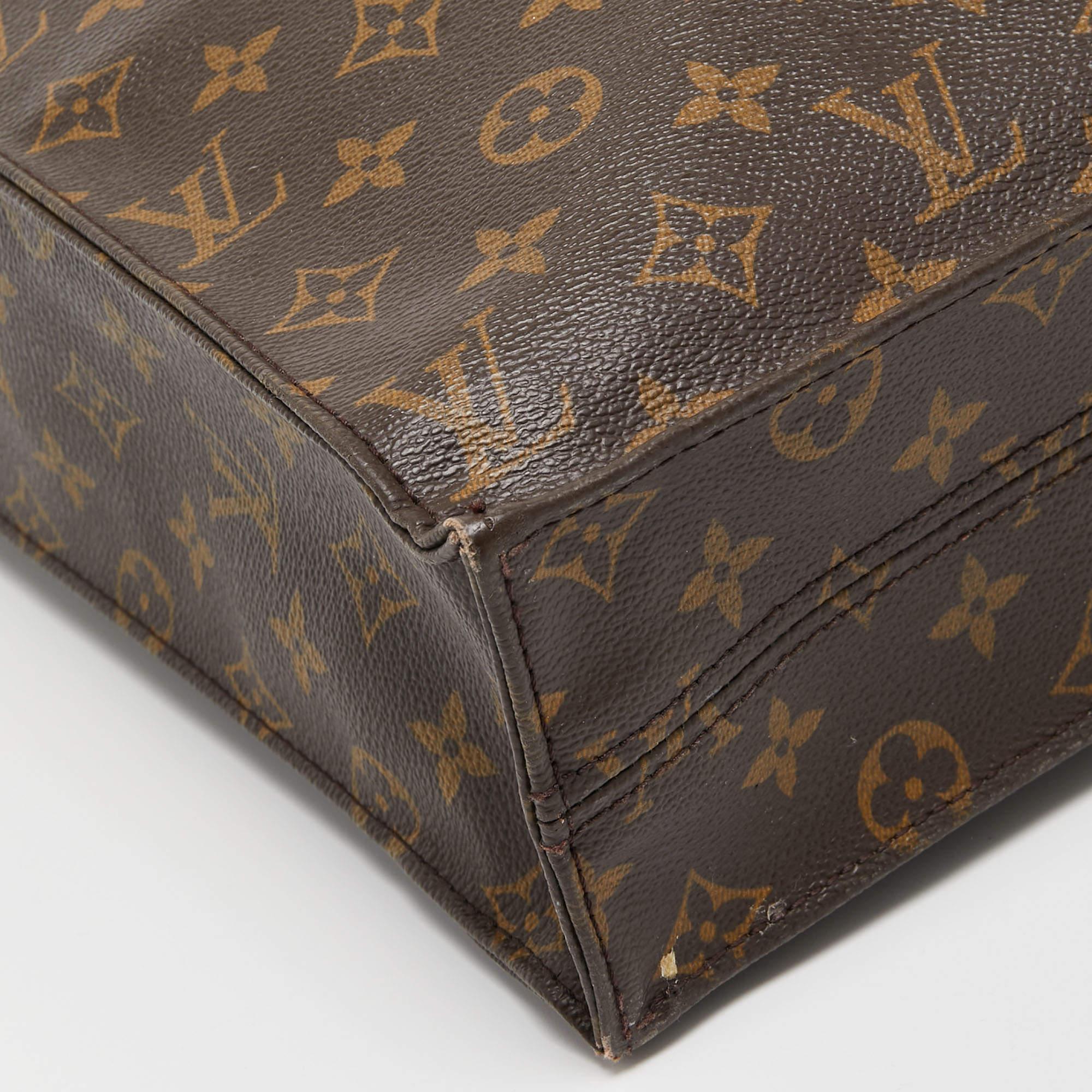 Louis Vuitton Monogram Canvas Sac Plat GM Bag For Sale 4