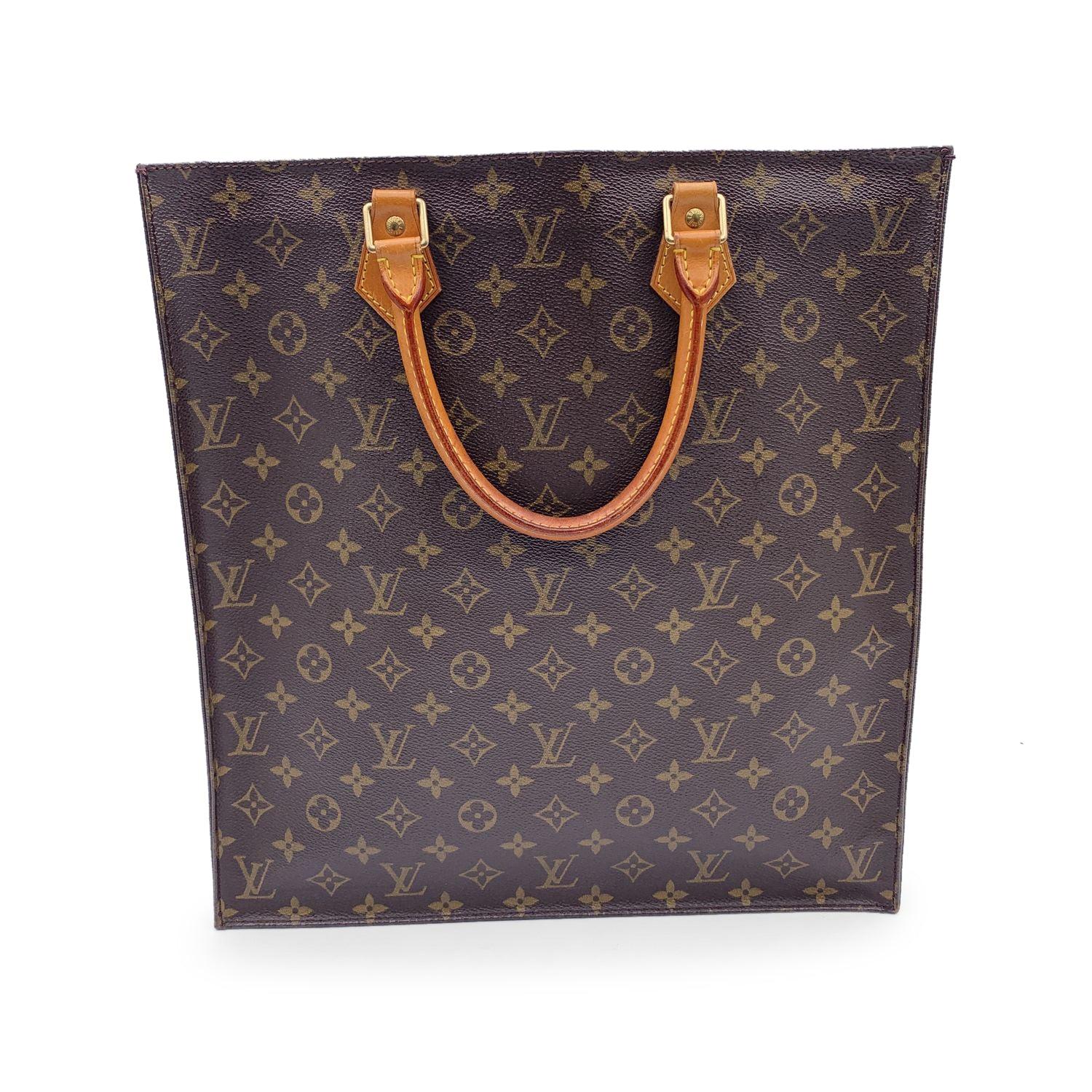 Louis Vuitton Monogram Canvas Sac Plat GM Tote Shopping Bag In Good Condition In Rome, Rome