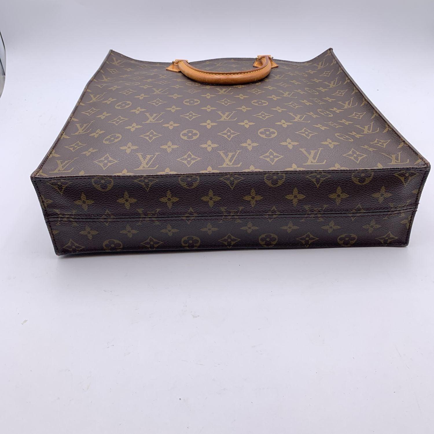  Louis Vuitton Monogram Canvas Sac Plat GM Tote Shopping Bag Pour femmes 