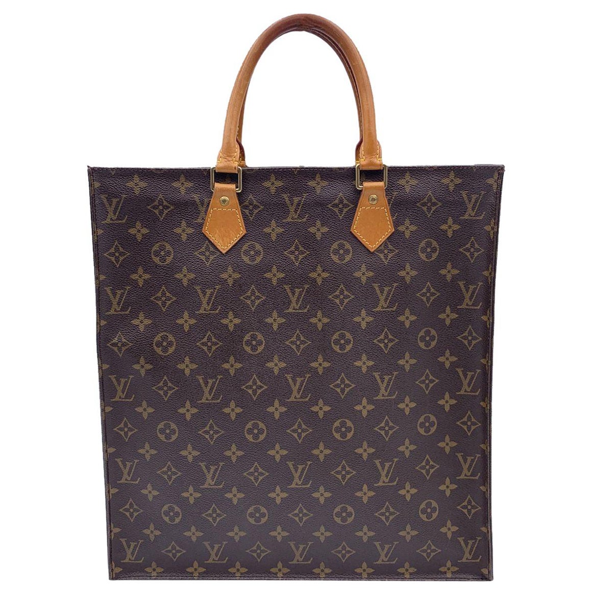 Louis Vuitton Monogram Canvas Sac Plat GM Tote Shopping Bag