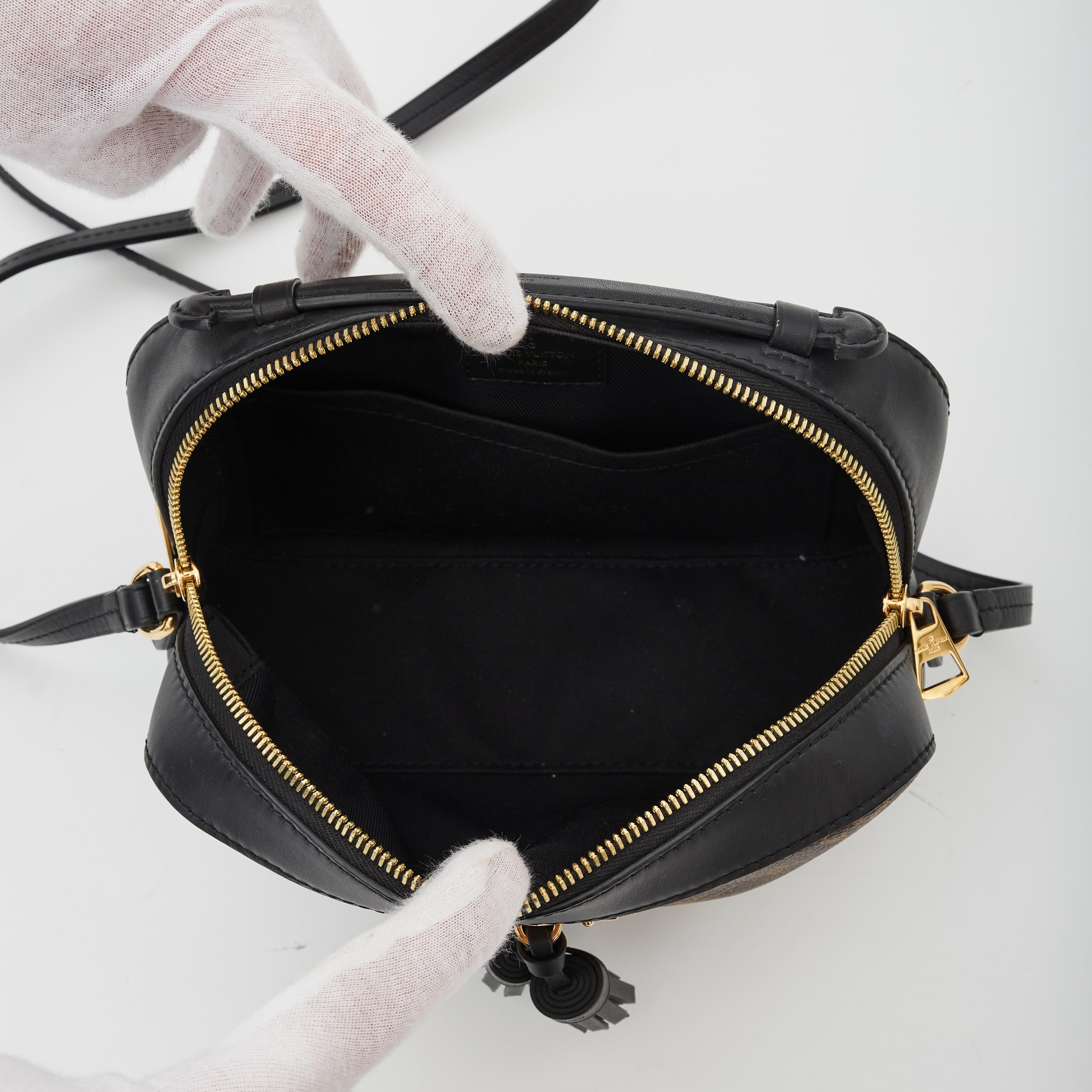 Black Louis Vuitton Monogram Canvas Saintonge Crossbody Bag (2018)