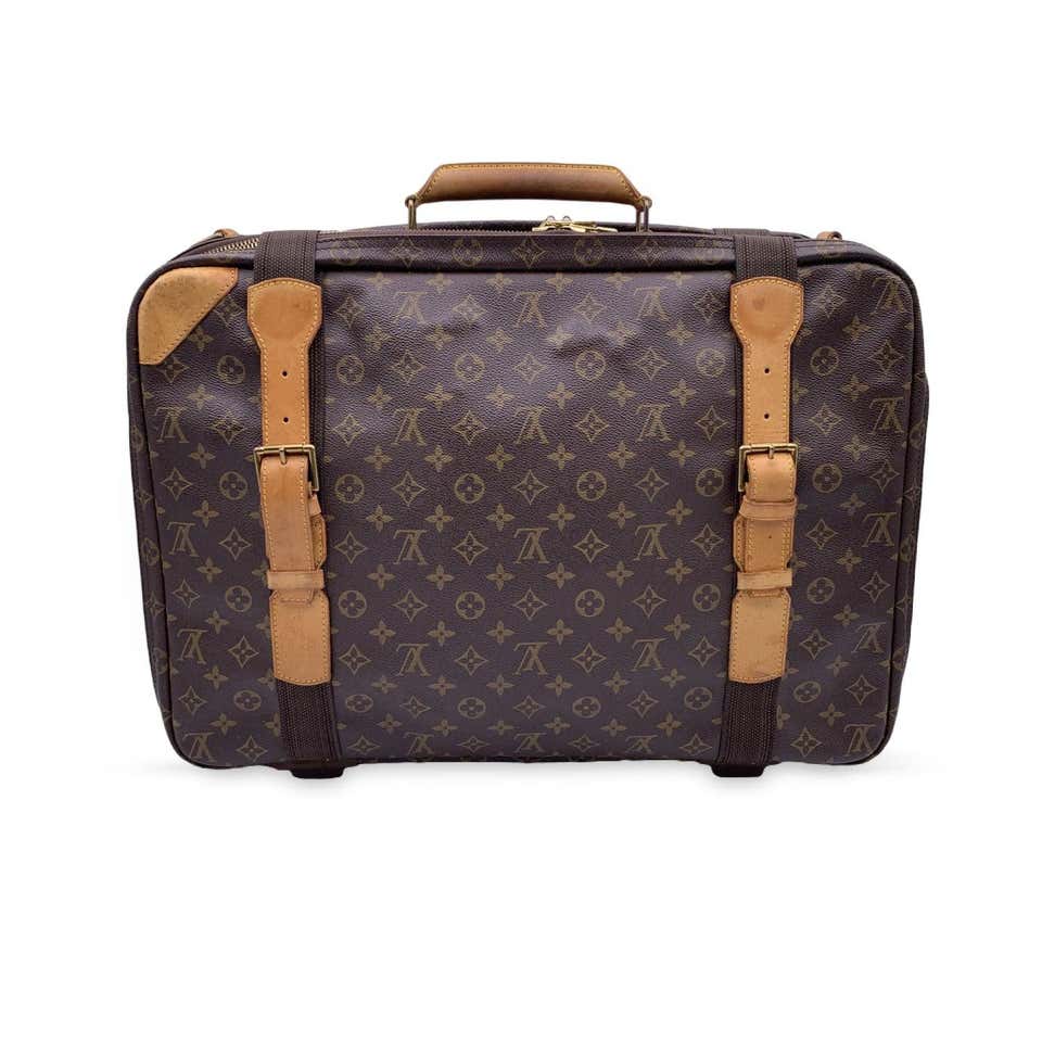 Gucci Beige Monogram Canvas Weekender Travel Bag with Stripes For Sale ...