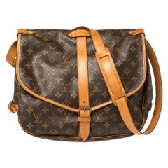 Sold at Auction: VINTAGE LOUIS VUITTON MONOGRAM SAUMUR 43