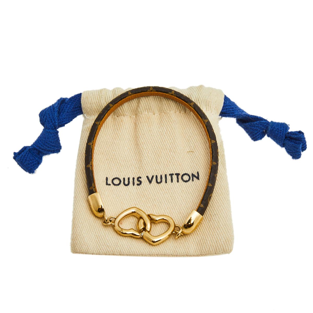 Louis Vuitton Say Yes Bracelet Monogram Canvas with Metal Brown