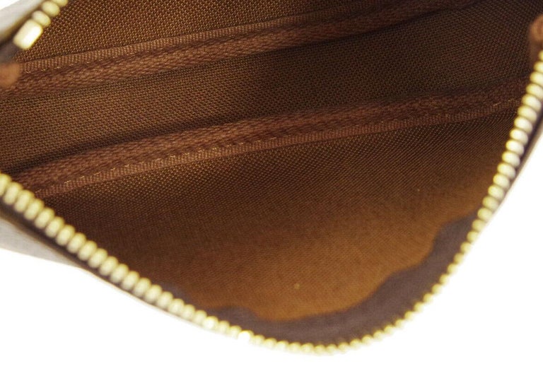 Louis Vuitton Monogram Canvas Small Mini Evening Clutch Pochette Shoulder  Bag