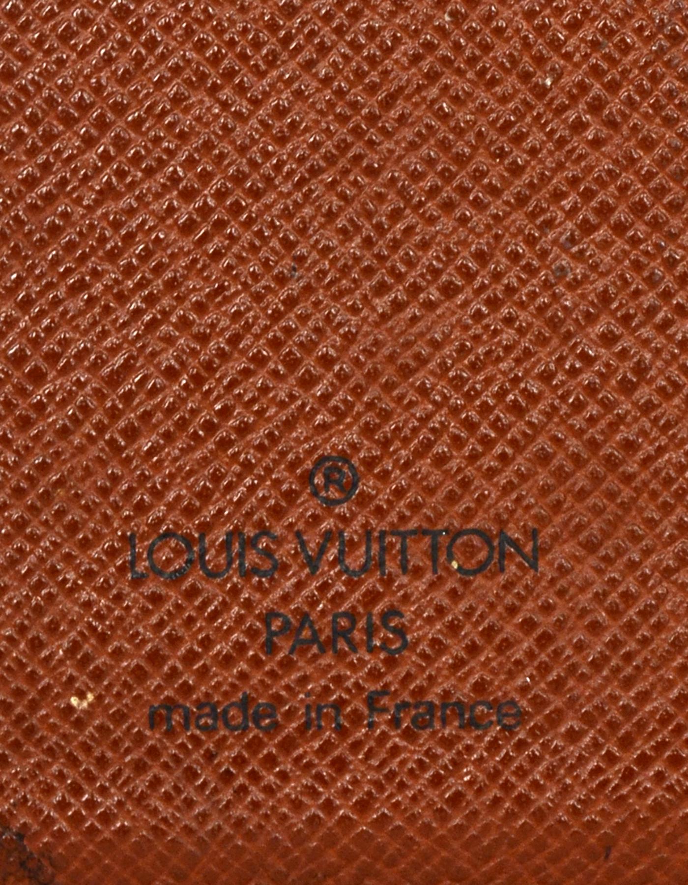 Louis Vuitton Monogram Canvas Small Ring Agenda Cover In Excellent Condition In New York, NY