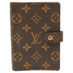 Louis Vuitton Monogrammiertes Segeltuch- Agenda-Deckel mit Ring