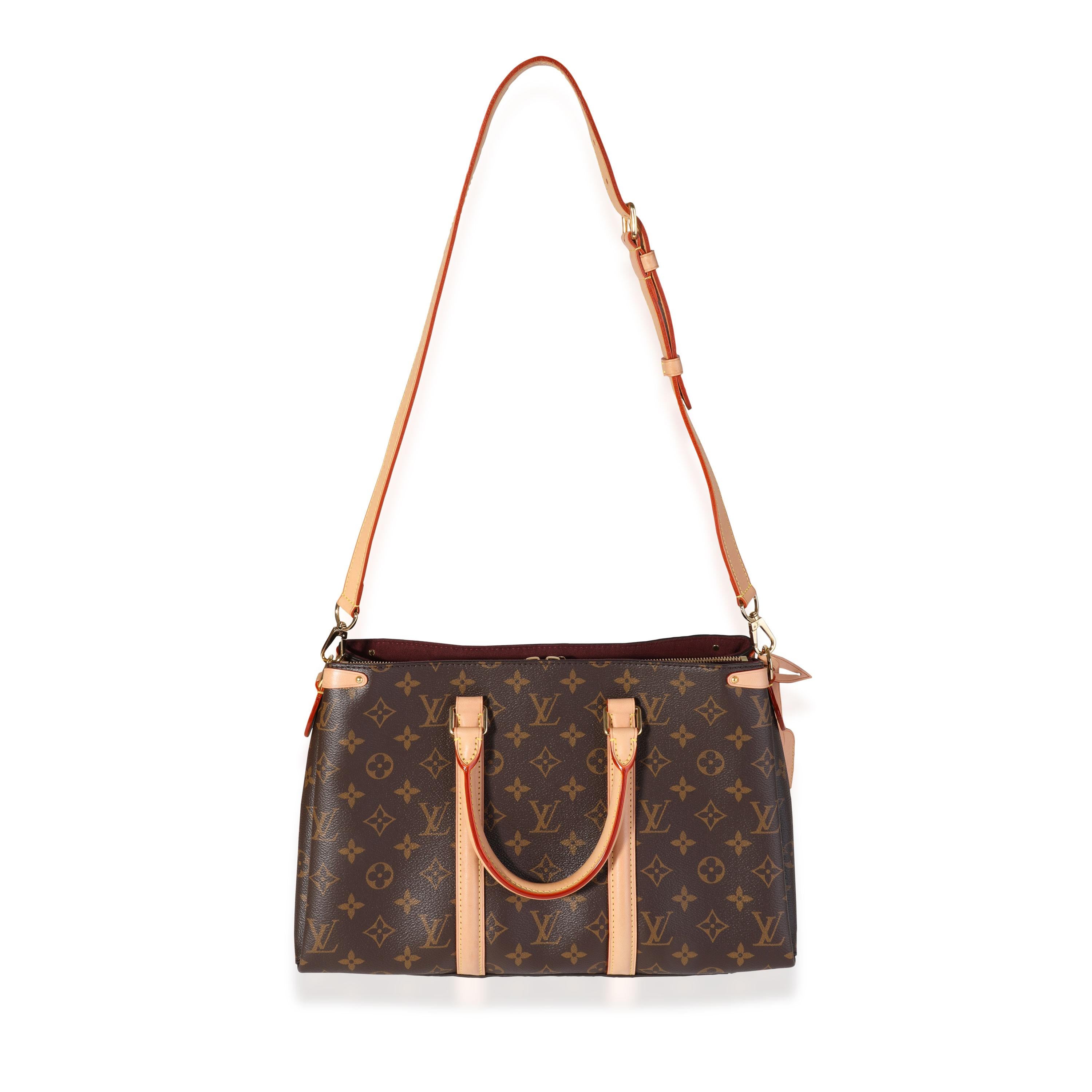 Listing Title: Louis Vuitton Monogram Canvas Soufflot MM
SKU: 118901
MSRP: 2780.00
Condition: Pre-owned (3000)
Handbag Condition: Very Good
Condition Comments: Very Good Condition. Light patina to leather. Scratching and light tarnishing to