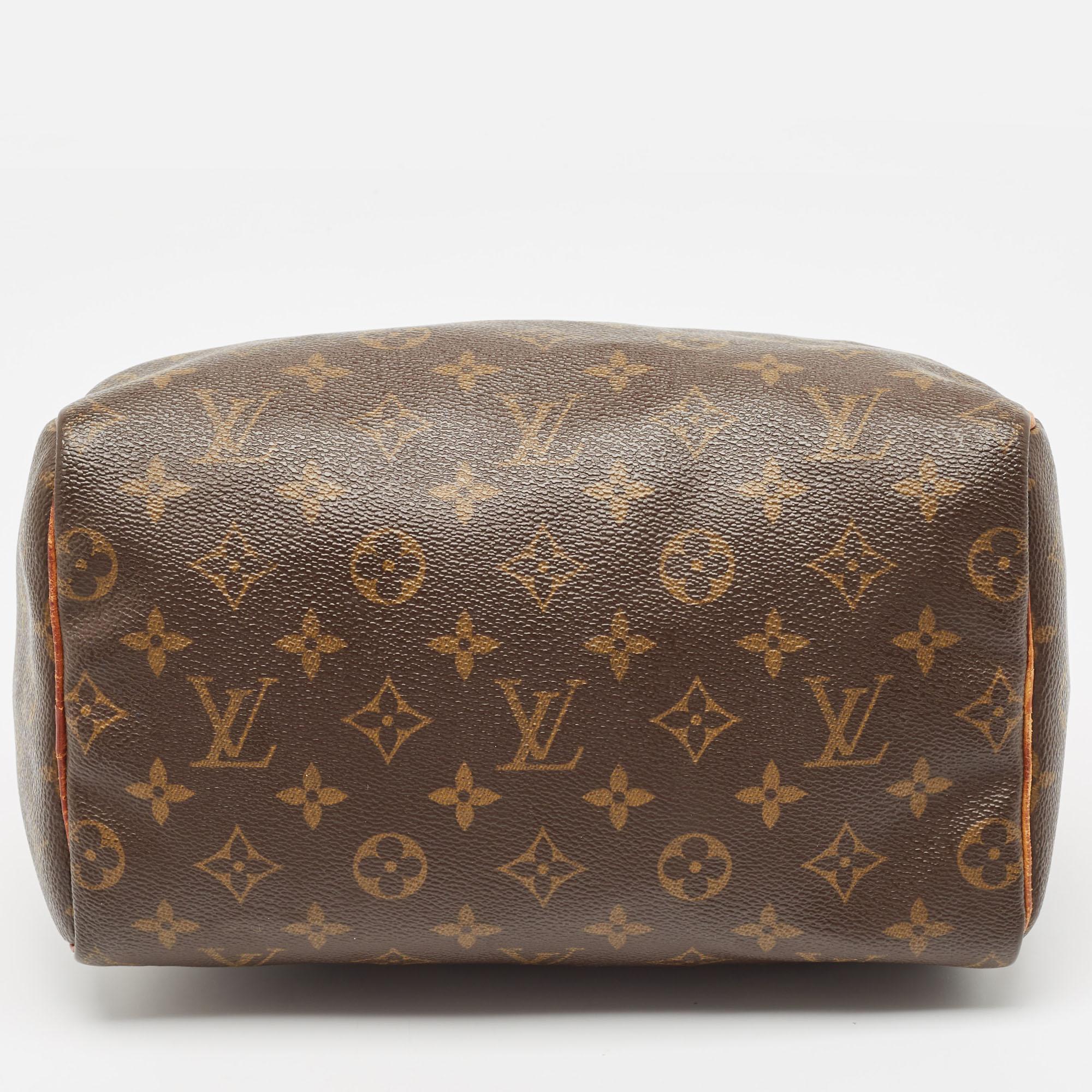 Louis Vuitton Monogram Canvas Speedy 25 Bag For Sale 2