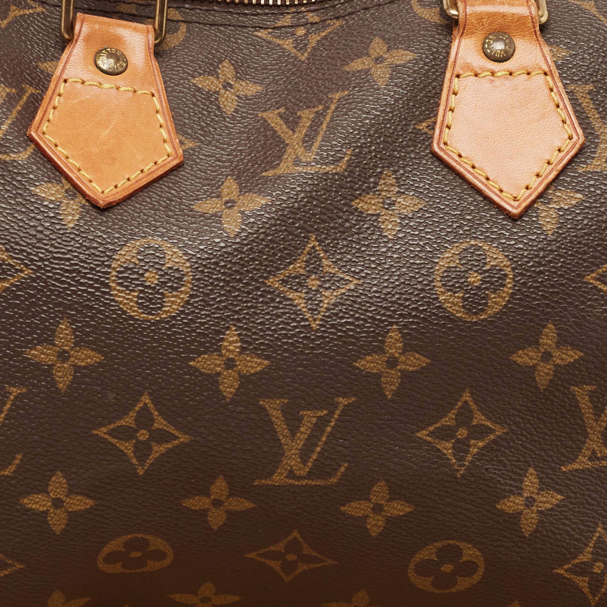 Louis Vuitton Monogram Canvas Speedy 25 Bag 2