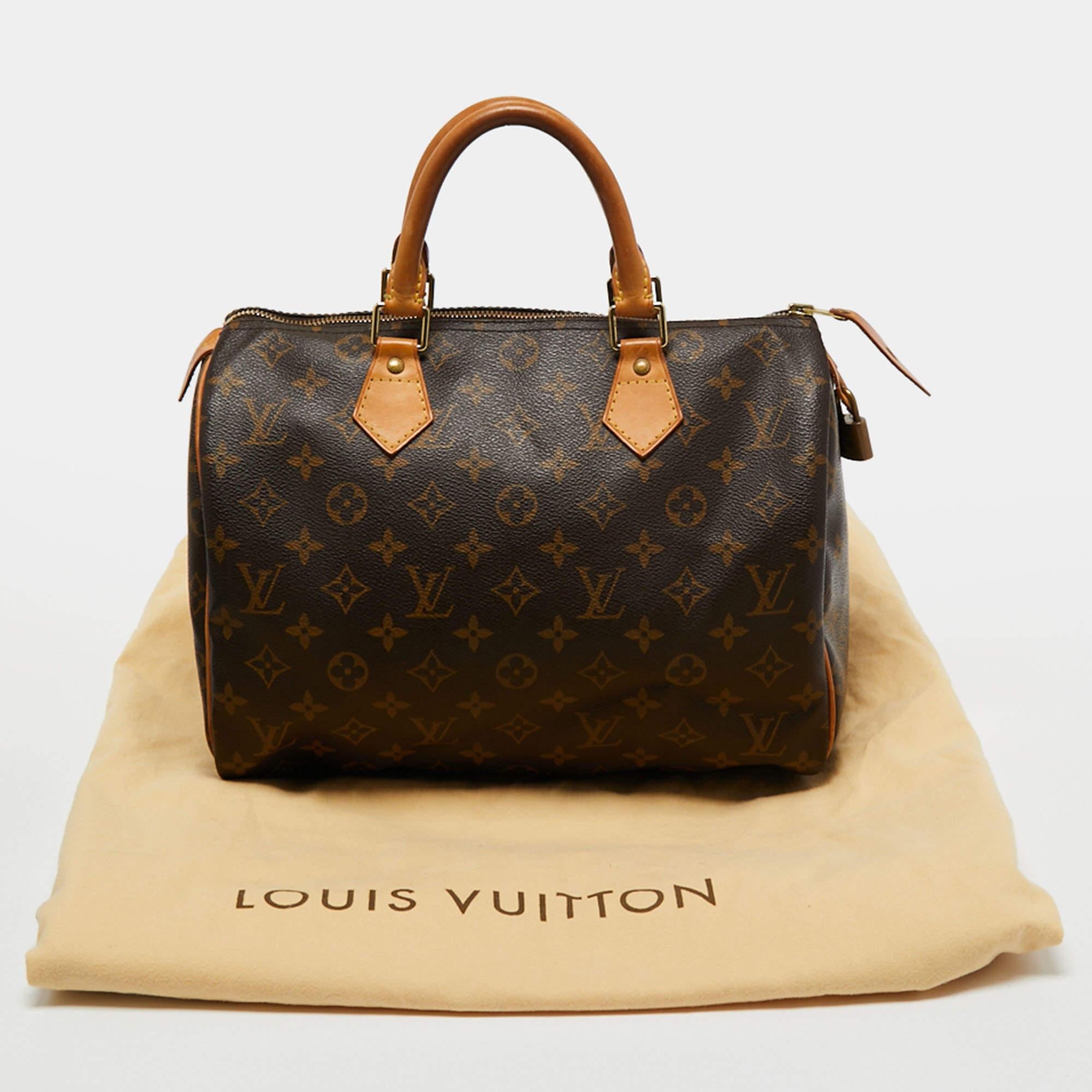 Louis Vuitton Monogram Canvas Speedy 30 Bag 7