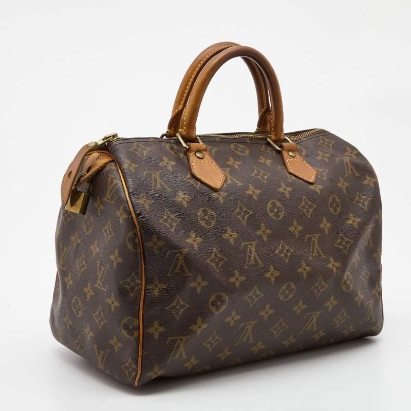 Louis Vuitton Monogram Canvas Speedy 30 Bag For Sale 7