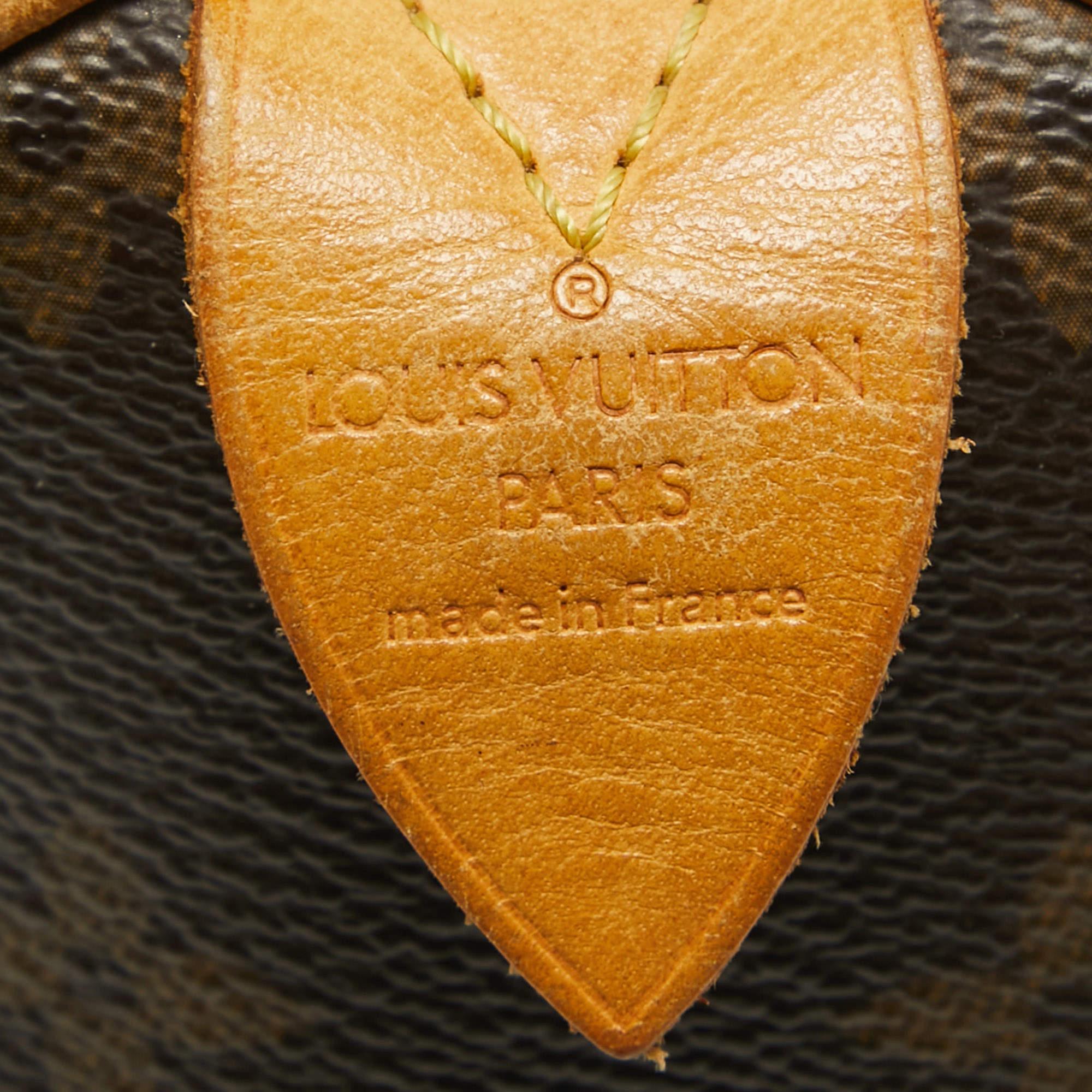 Louis Vuitton Monogram Canvas Speedy 30 Bag 6