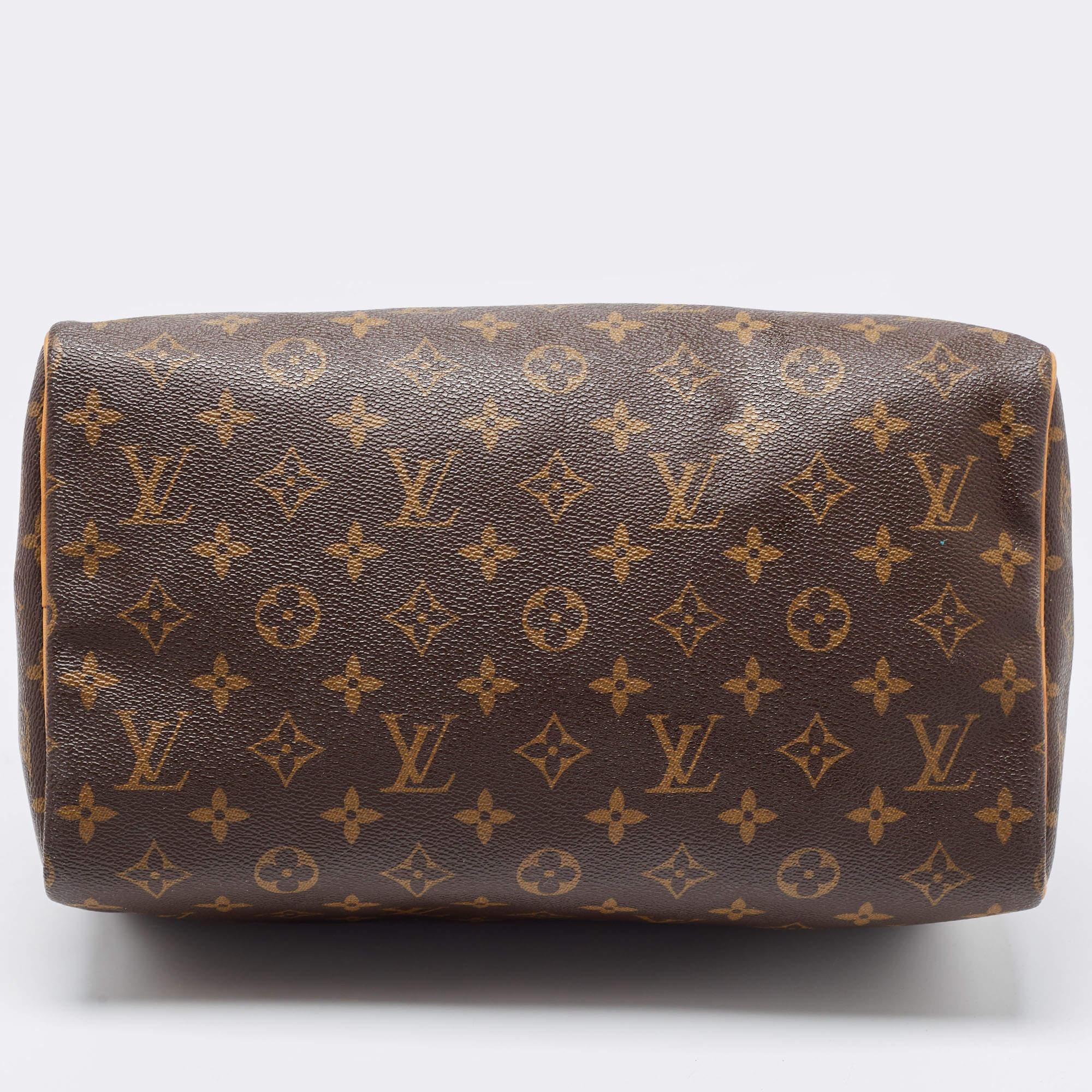 Louis Vuitton Monogram Canvas Speedy 30 Bag 10