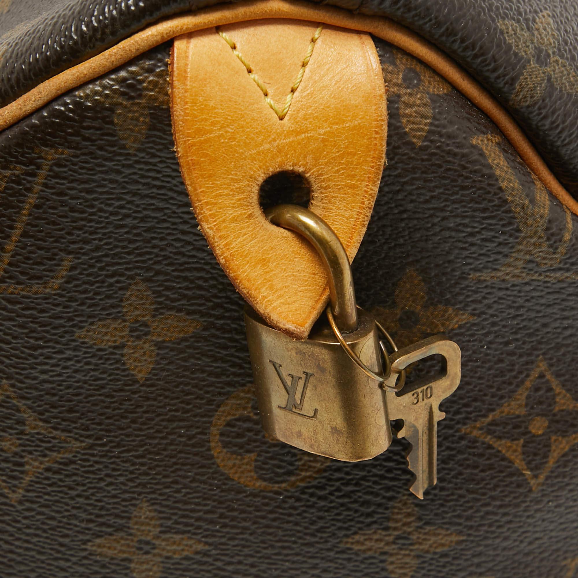 Black Louis Vuitton Monogram Canvas Speedy 30 Bag