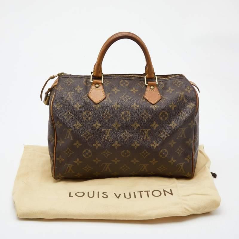 Louis Vuitton Monogram Canvas Speedy 30 Bag For Sale 4