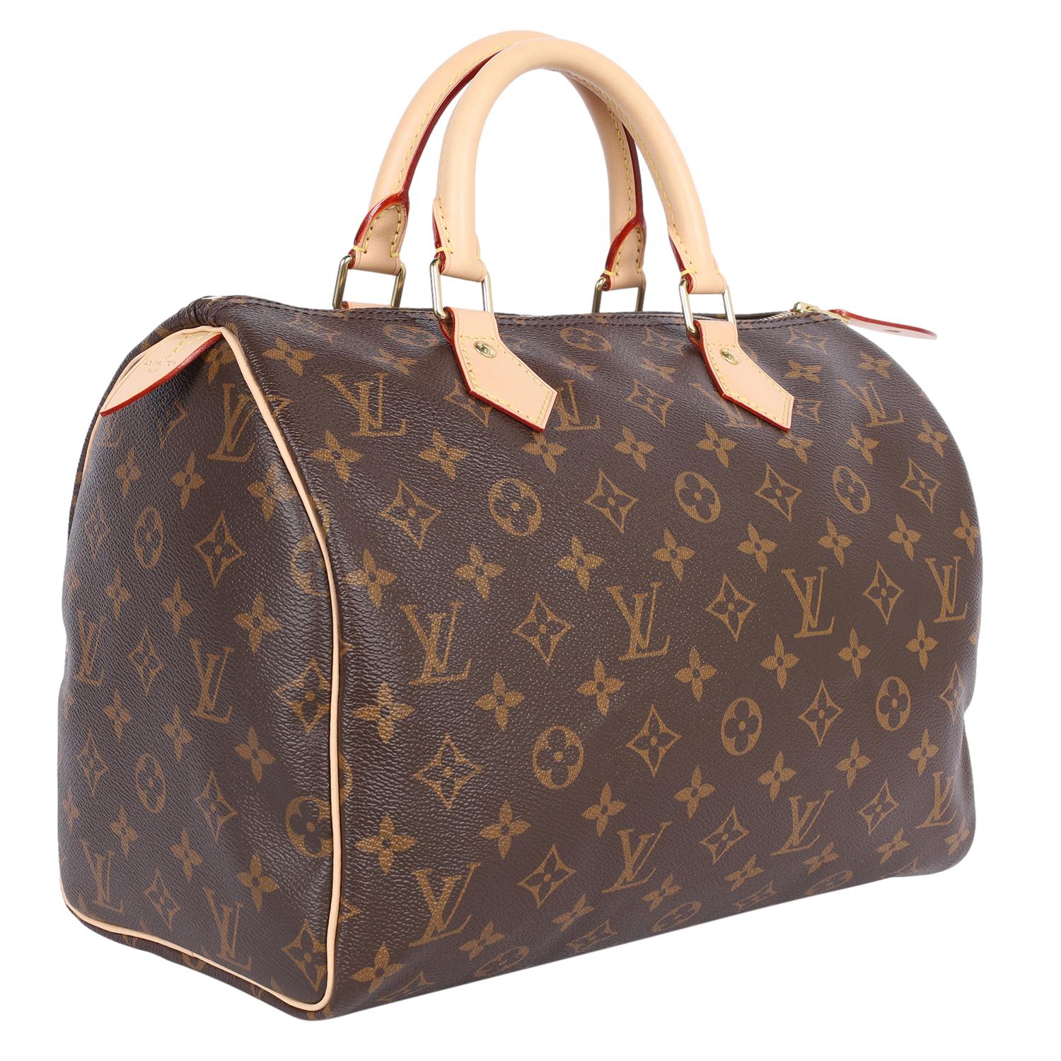 LOUIS VUITTON Lienzo Monograma Speedy 30 Marrón en venta