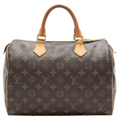 Louis Vuitton Monogram Canvas Speedy 30 Satchel