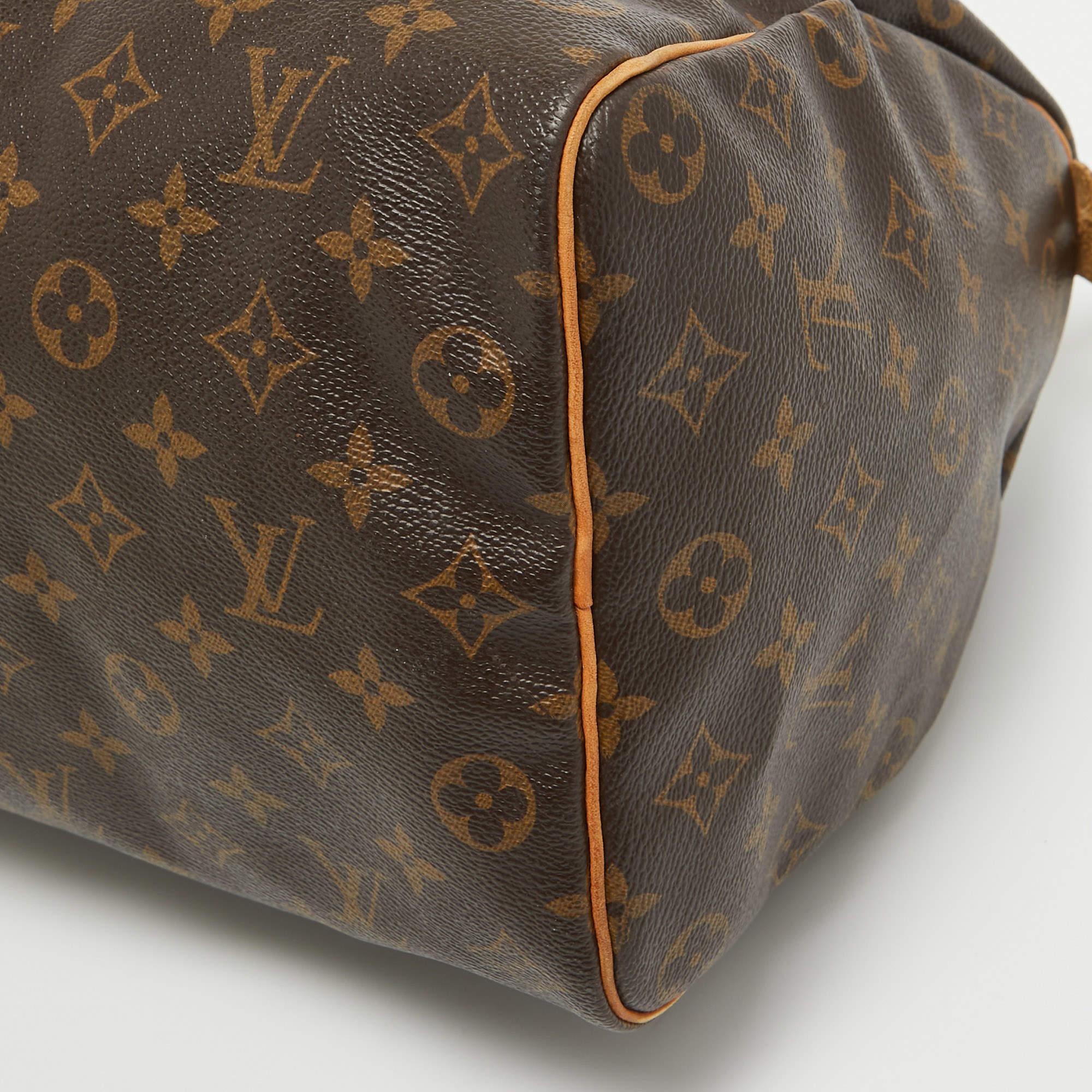 Louis Vuitton Monogram Canvas Speedy 35 Bag For Sale 6