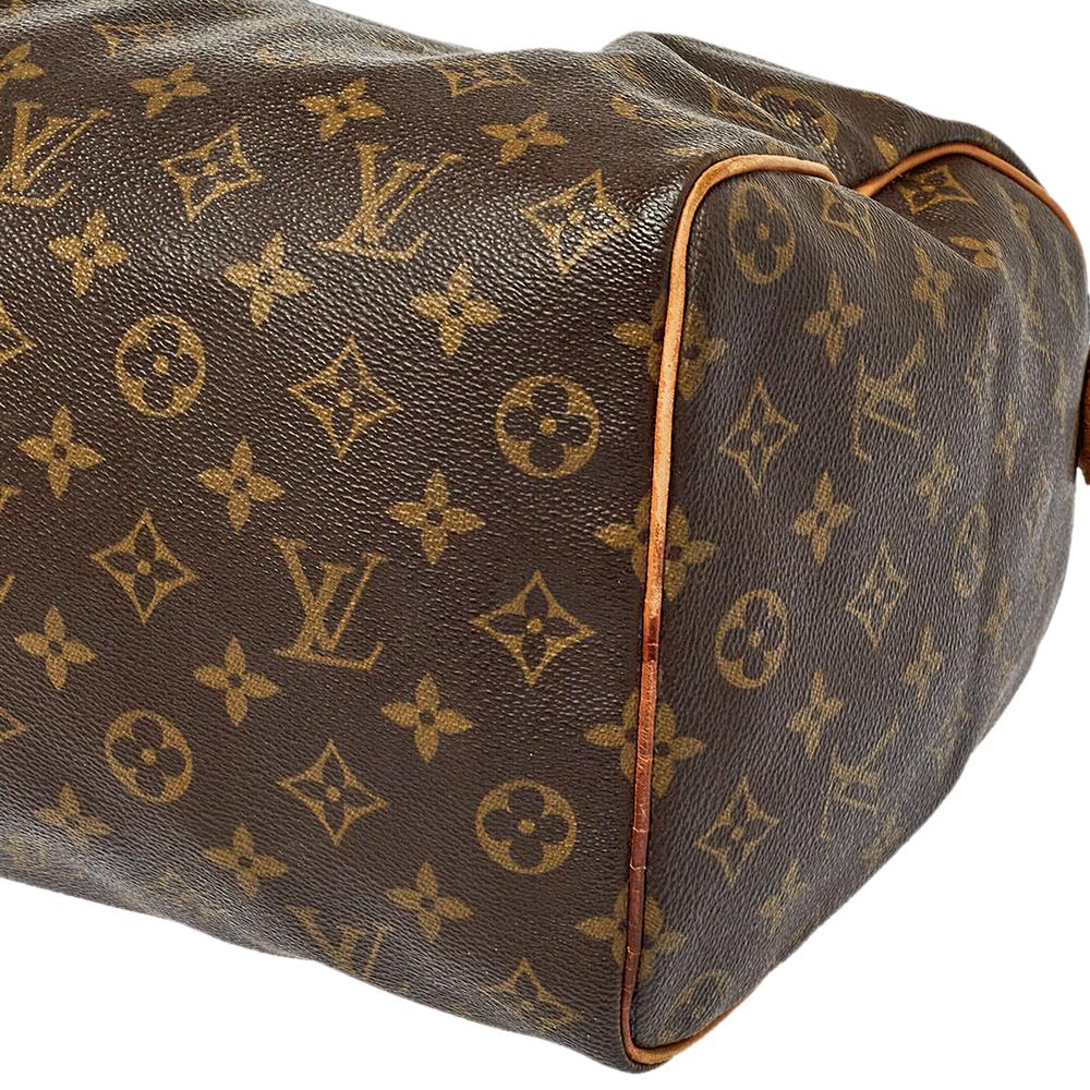 Louis Vuitton Monogram Canvas Speedy 35 Bag 6