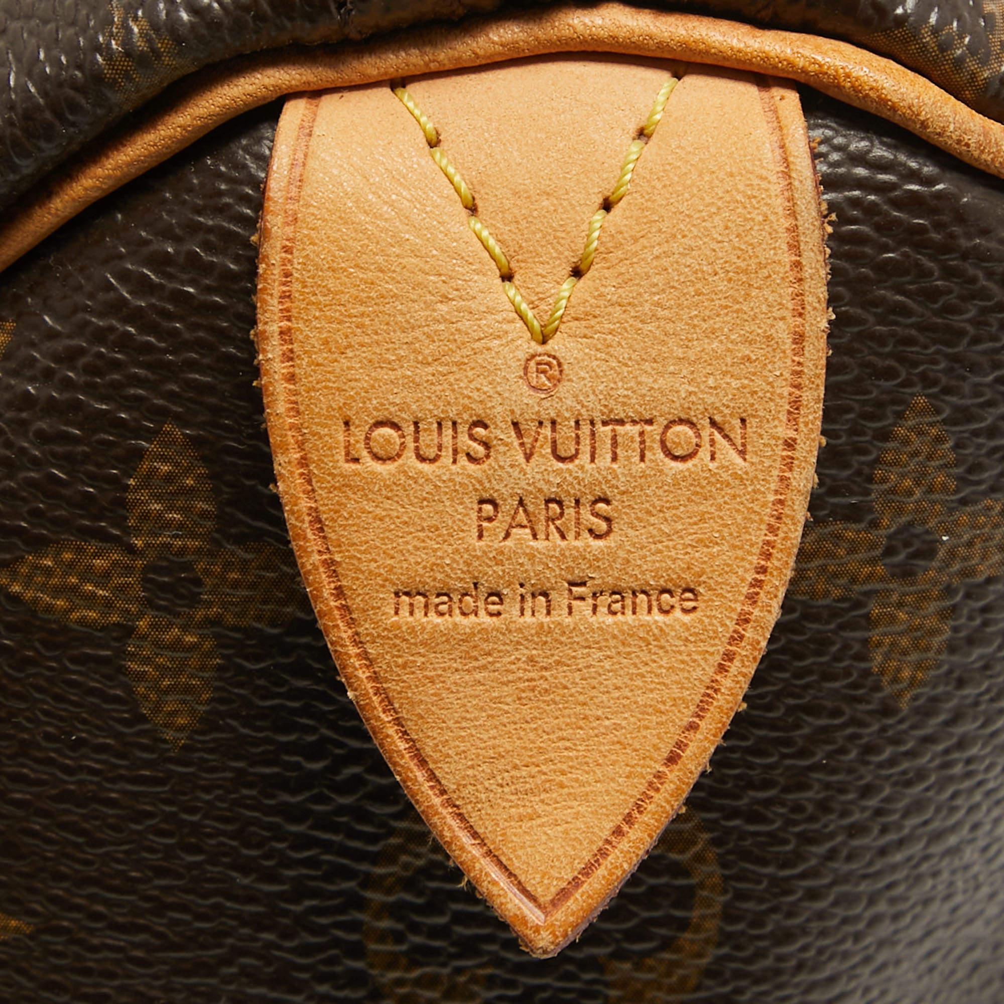 Louis Vuitton Monogram Canvas Speedy 35 Bag For Sale 14