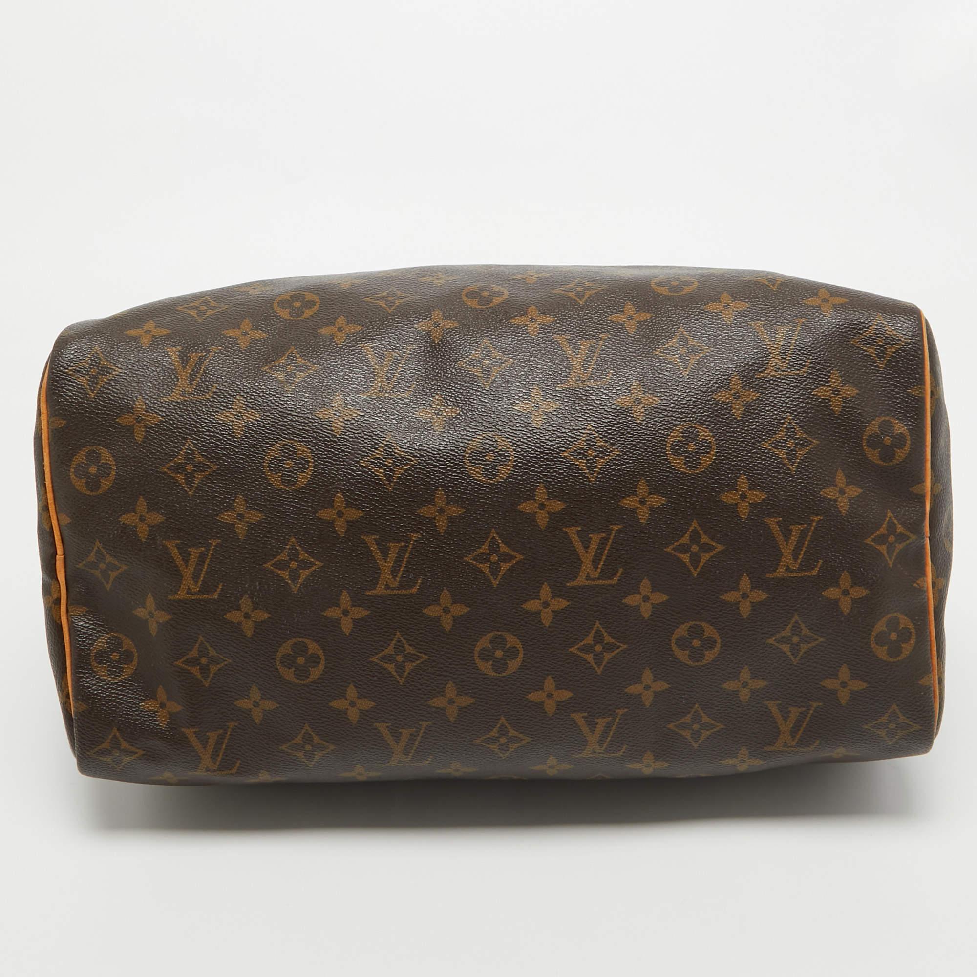Louis Vuitton Monogram Canvas Speedy 35 Bag For Sale 4