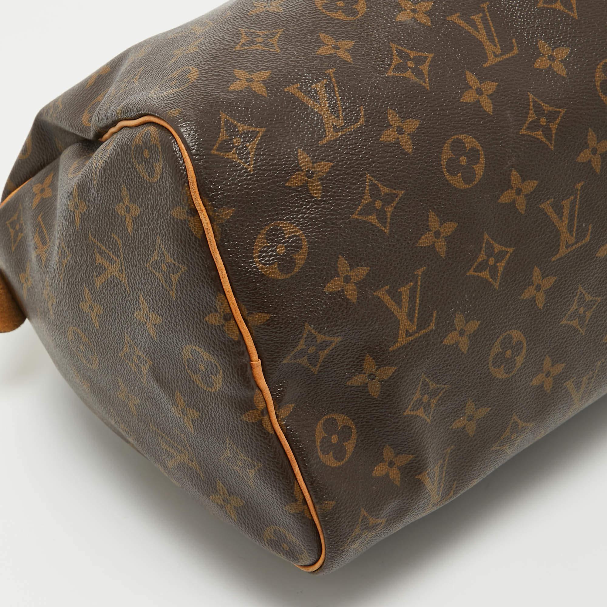 Louis Vuitton Monogram Canvas Speedy 35 Bag For Sale 5