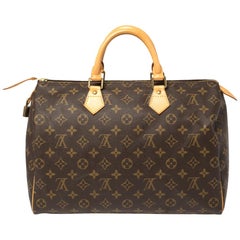 Louis Vuitton Monogram Canvas Speedy 35 Bag