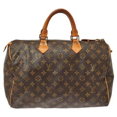 Used Louis Vuitton Monogram Canvas Speedy 35 Bag